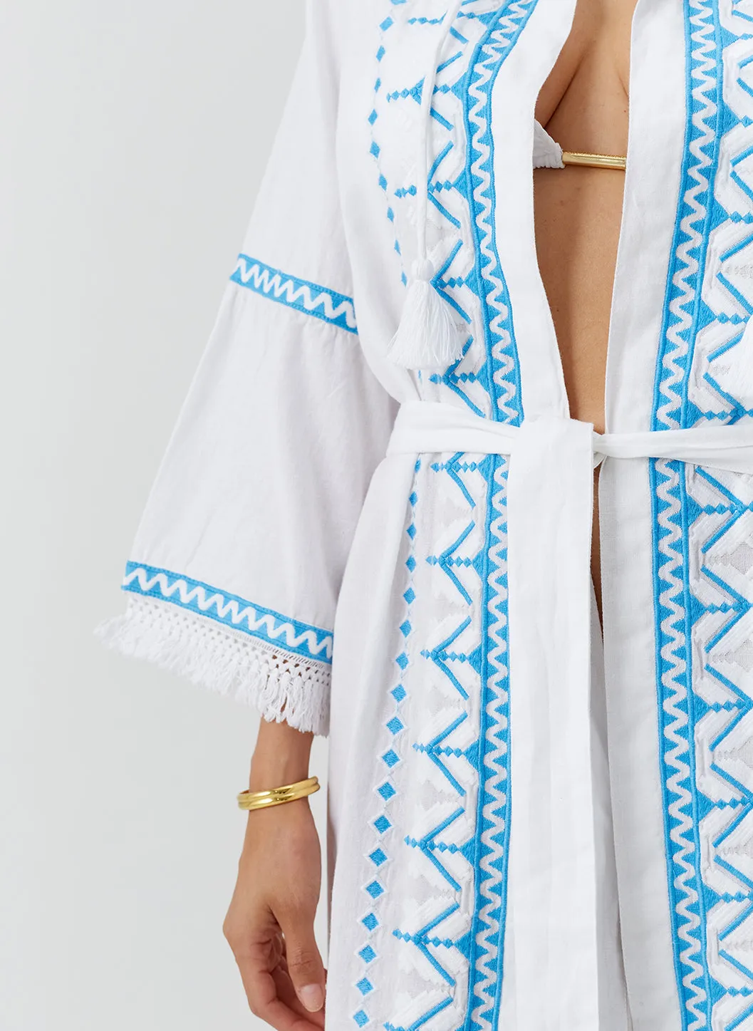 Anais White/Ocean Kaftan sold by Melissa Odabash product image thumbnail 5