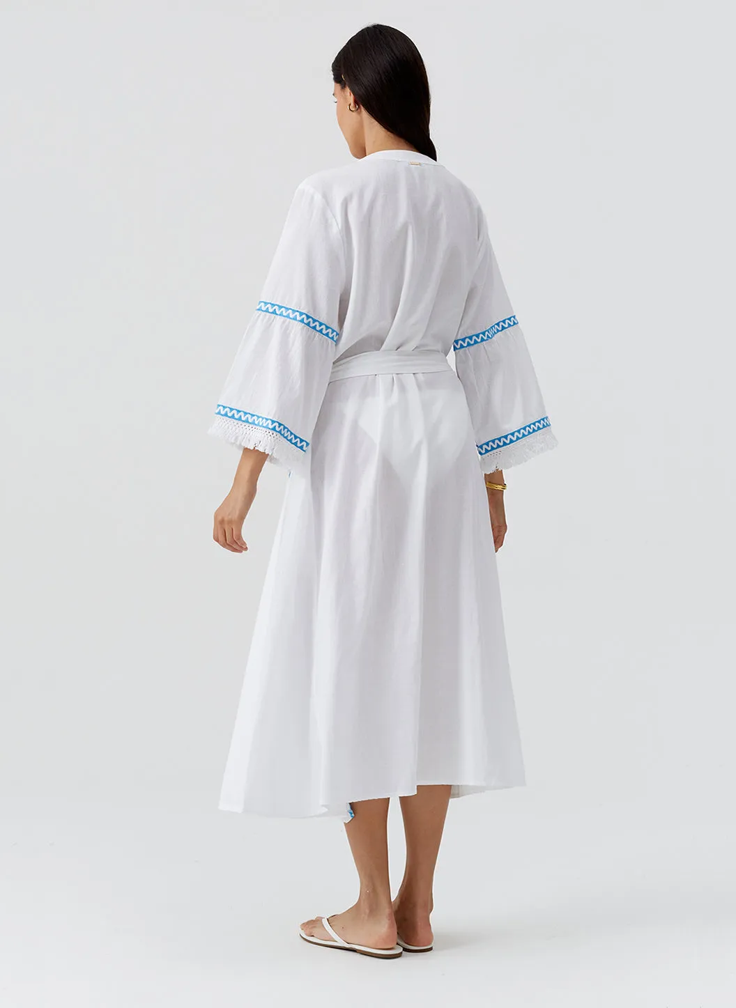 Anais White/Ocean Kaftan sold by Melissa Odabash product image thumbnail 3