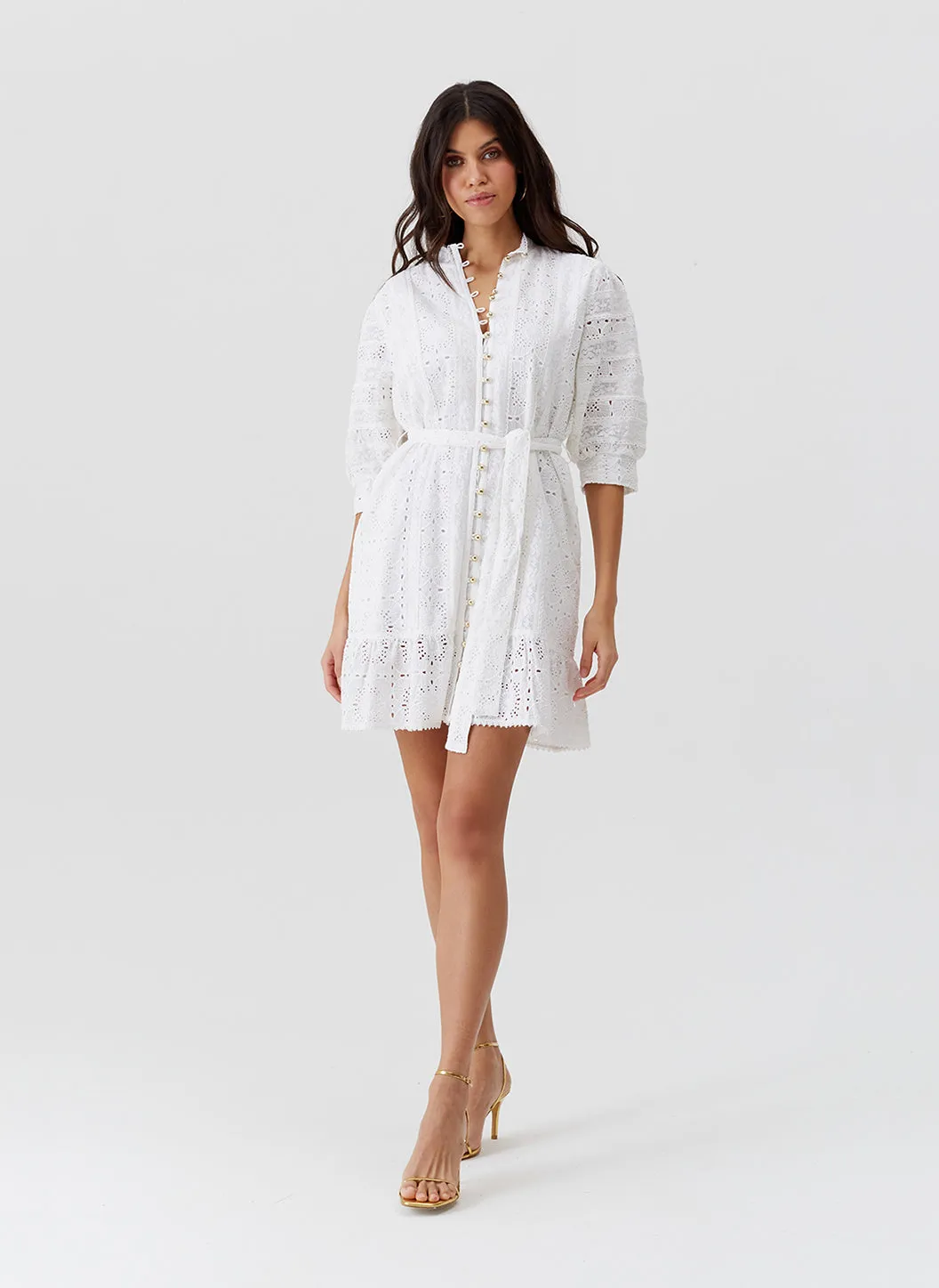 Reagan White Dress sold by Melissa Odabash product image thumbnail 4