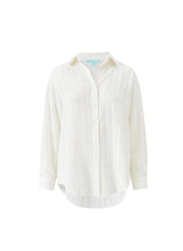 Ziggy White Shirt made by Melissa Odabash