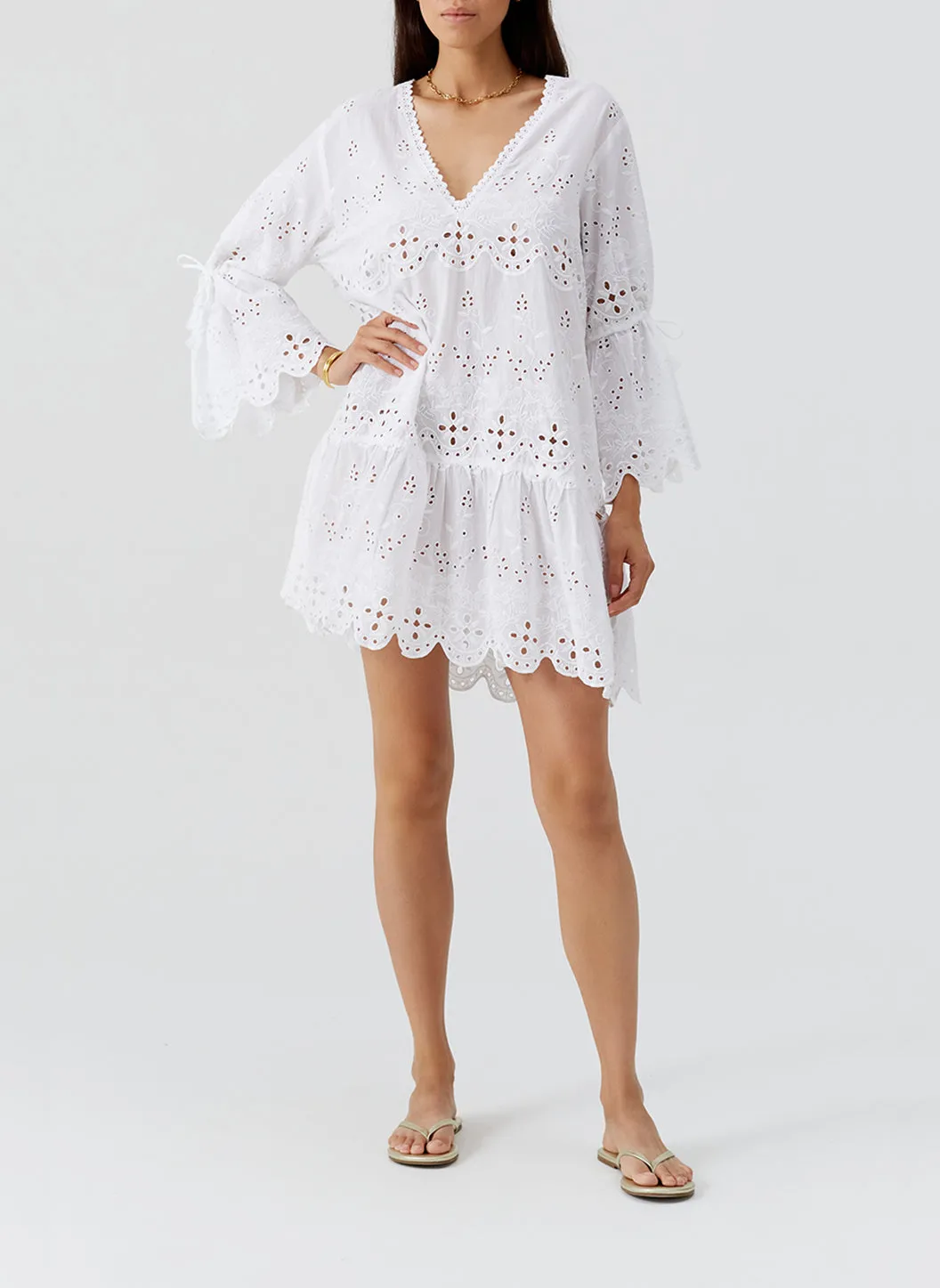 May White Dress sold by Melissa Odabash product image thumbnail 5