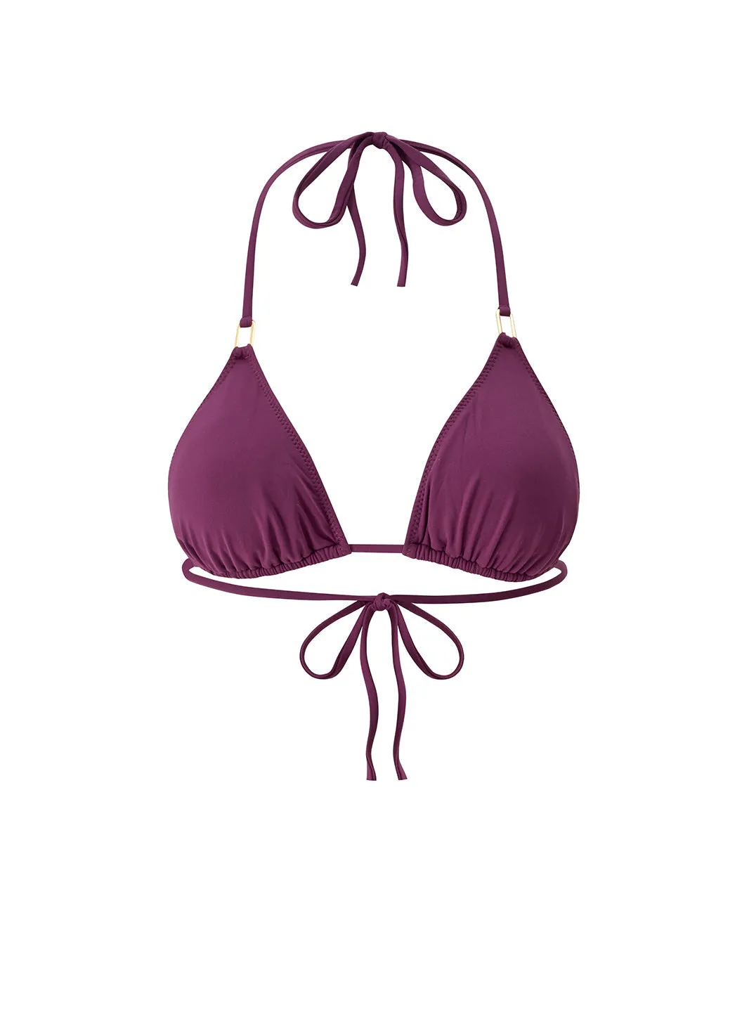 Cancun Bordeaux Bikini Top sold by Melissa Odabash