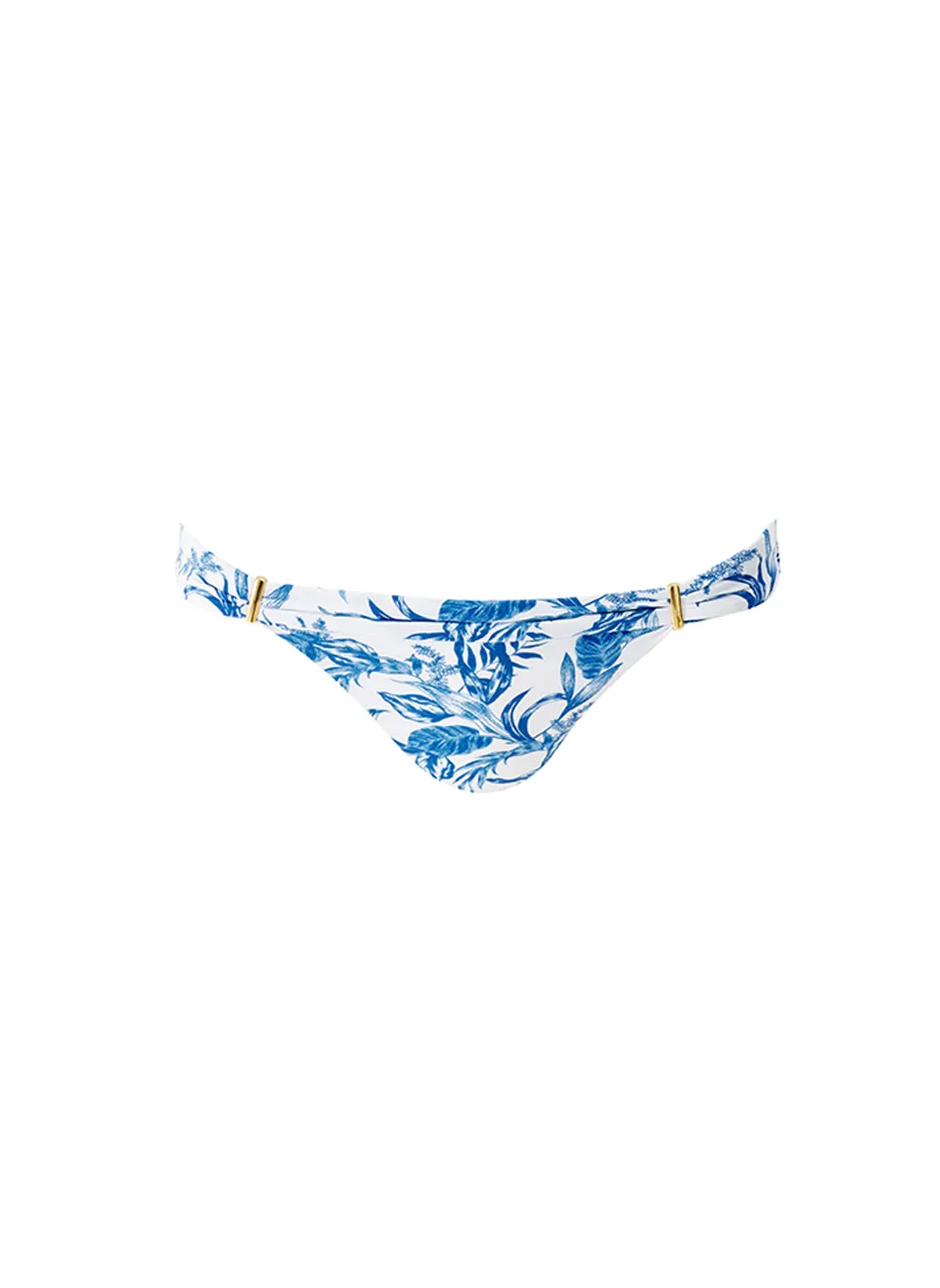 Positano Blue Leaf Bikini Bottom sold by Melissa Odabash