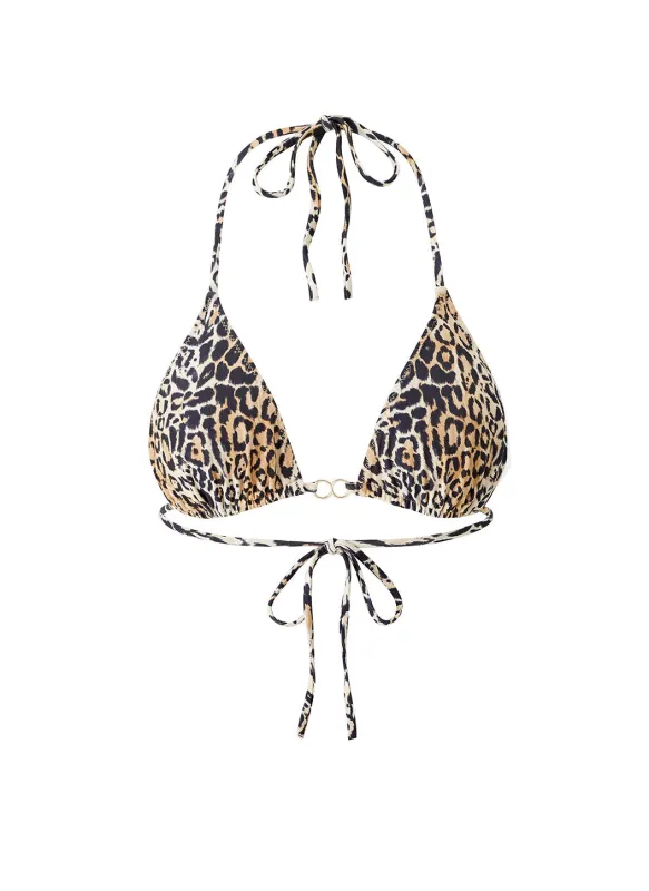 Costa Cheetah Bikini Top sold by Melissa Odabash