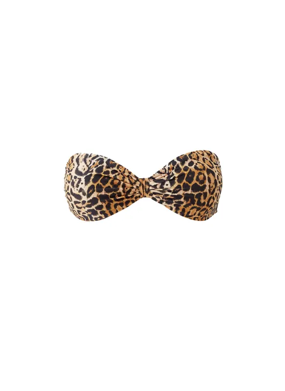 Catania Cheetah Bikini Top made by Melissa Odabash