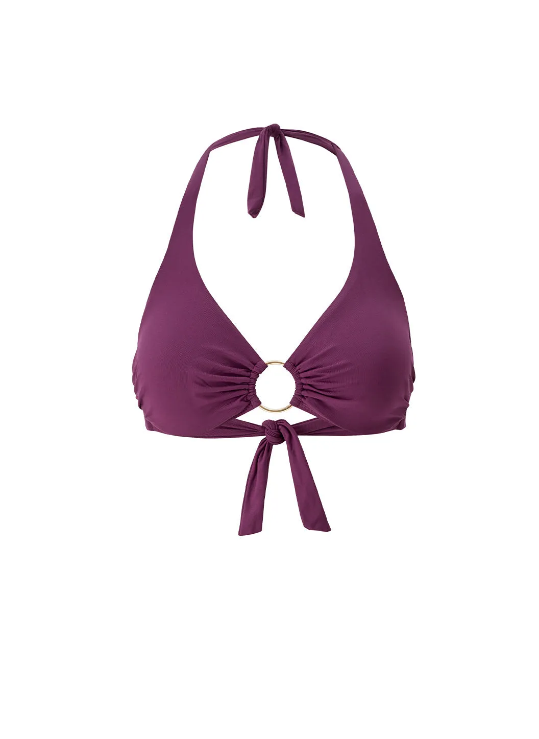Brussels Bordeaux Bikini Top sold by Melissa Odabash