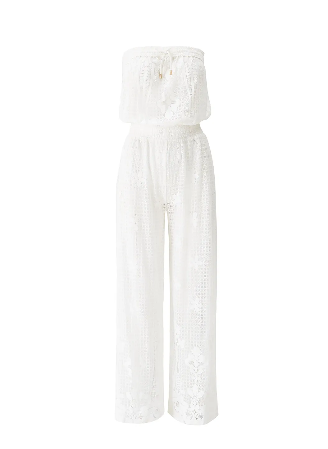 Viv White Jumpsuit sold by Melissa Odabash