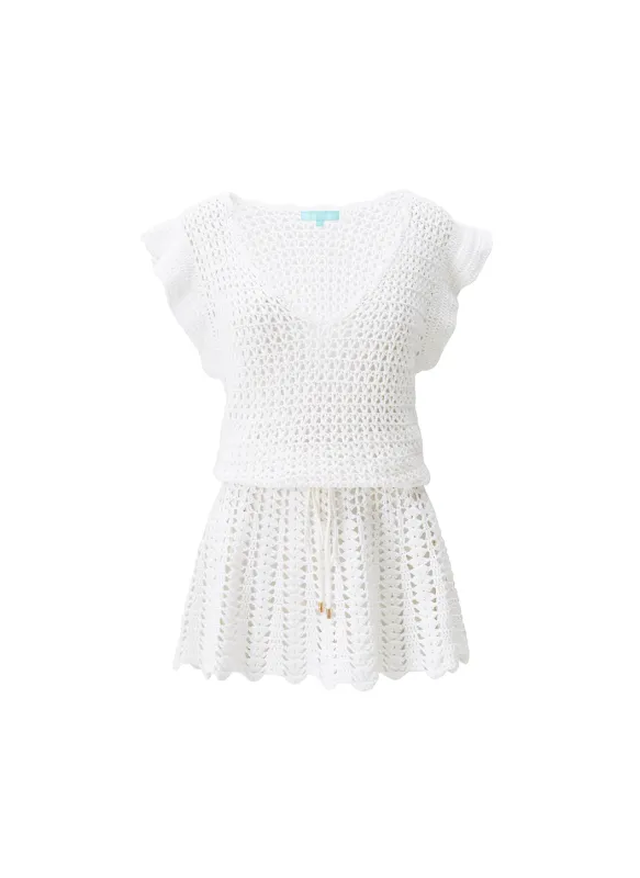 Annalise White Dress made by Melissa Odabash
