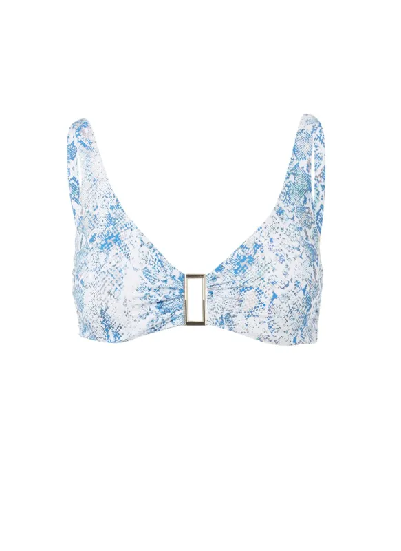 Belair Serpente Over The Shoulder Supportive Bikini Top made by Melissa Odabash