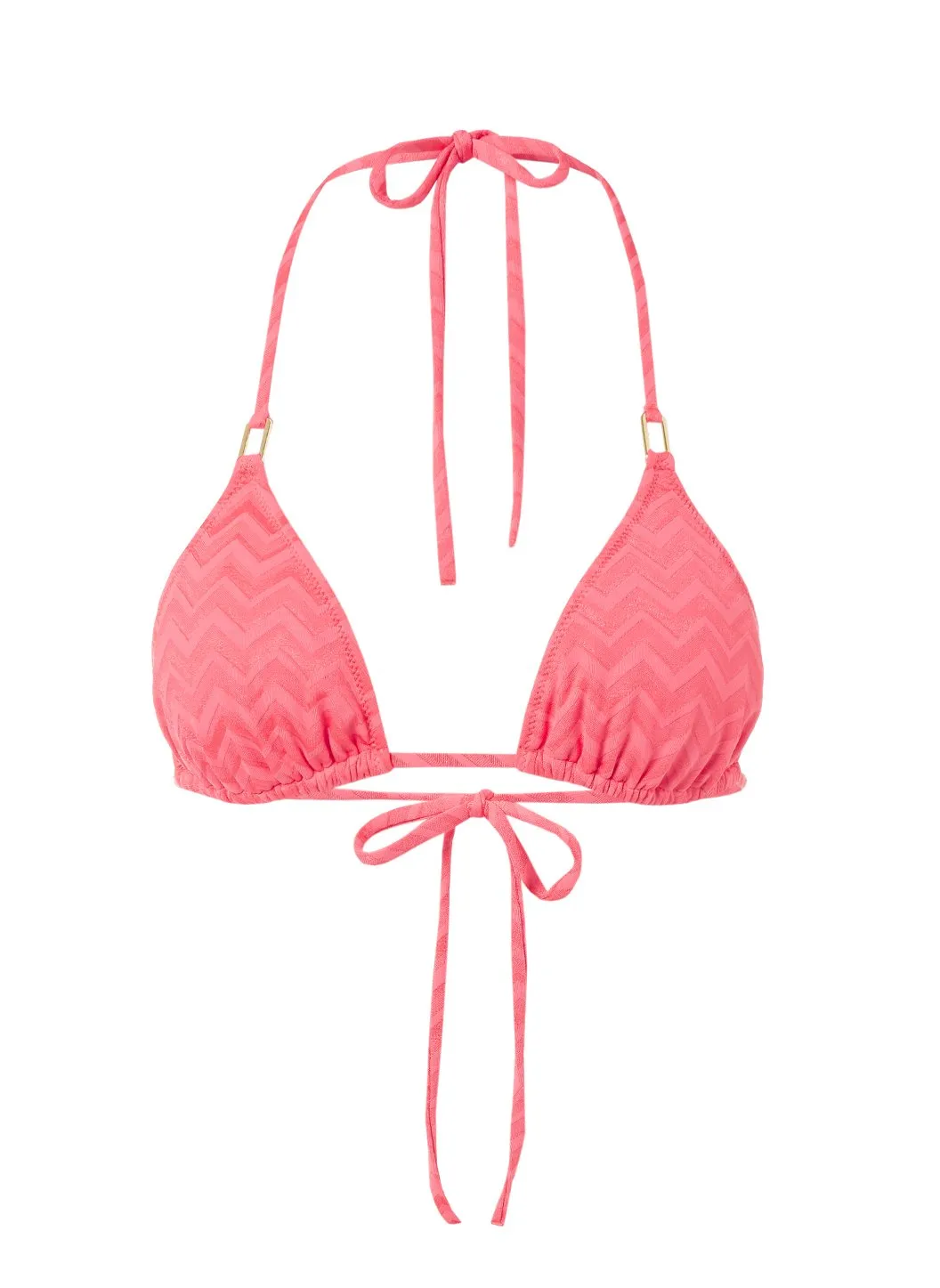 Cancun Coral Wave Classic Traingle Bikini Top sold by Melissa Odabash