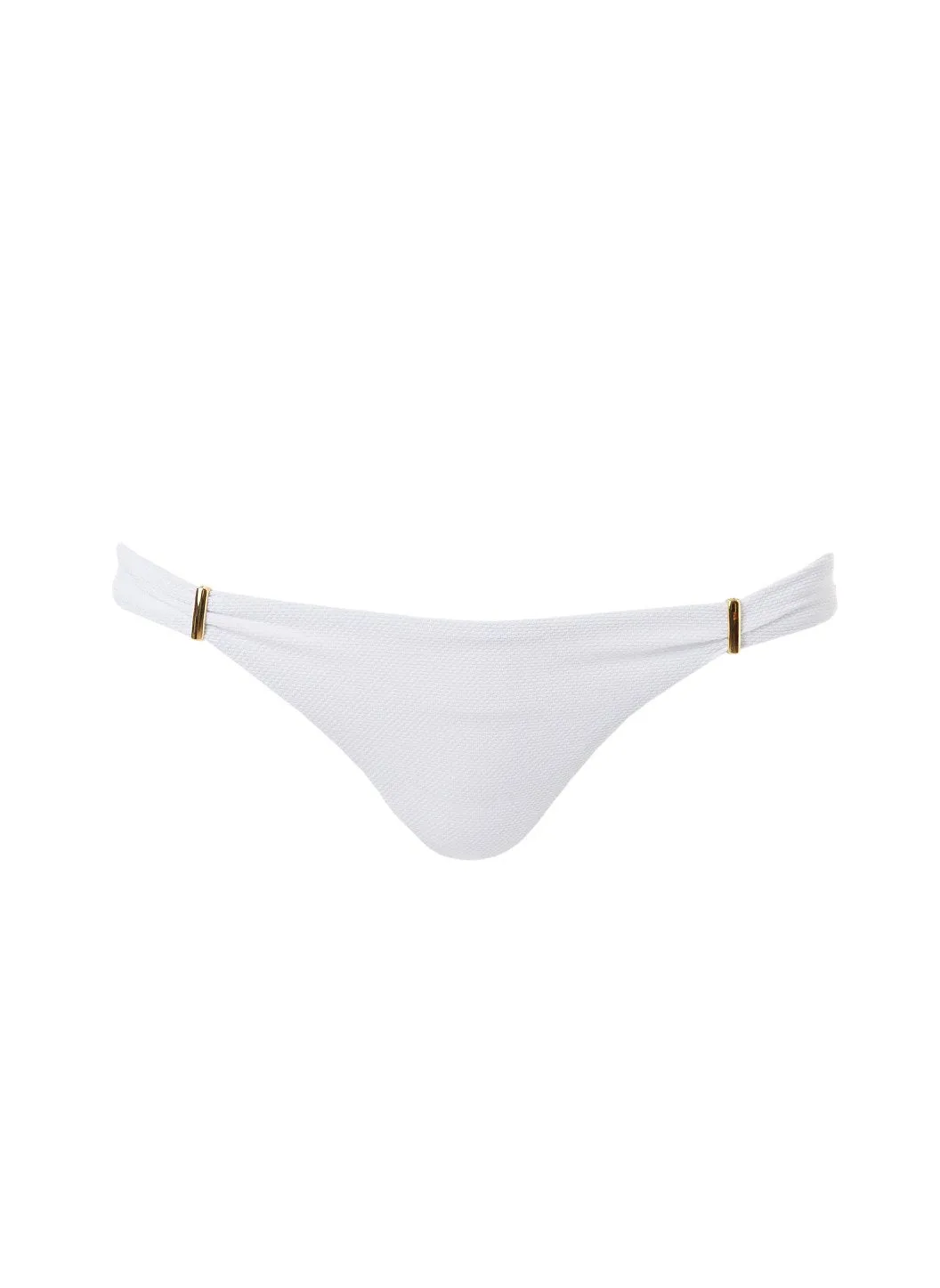 Martinique White Bandeau Padded Twist Bikini Bottom sold by Melissa Odabash
