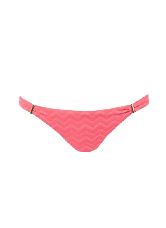 Martinique Coral Wave Bandeau Padded Twist Bikini Bottom made by Melissa Odabash