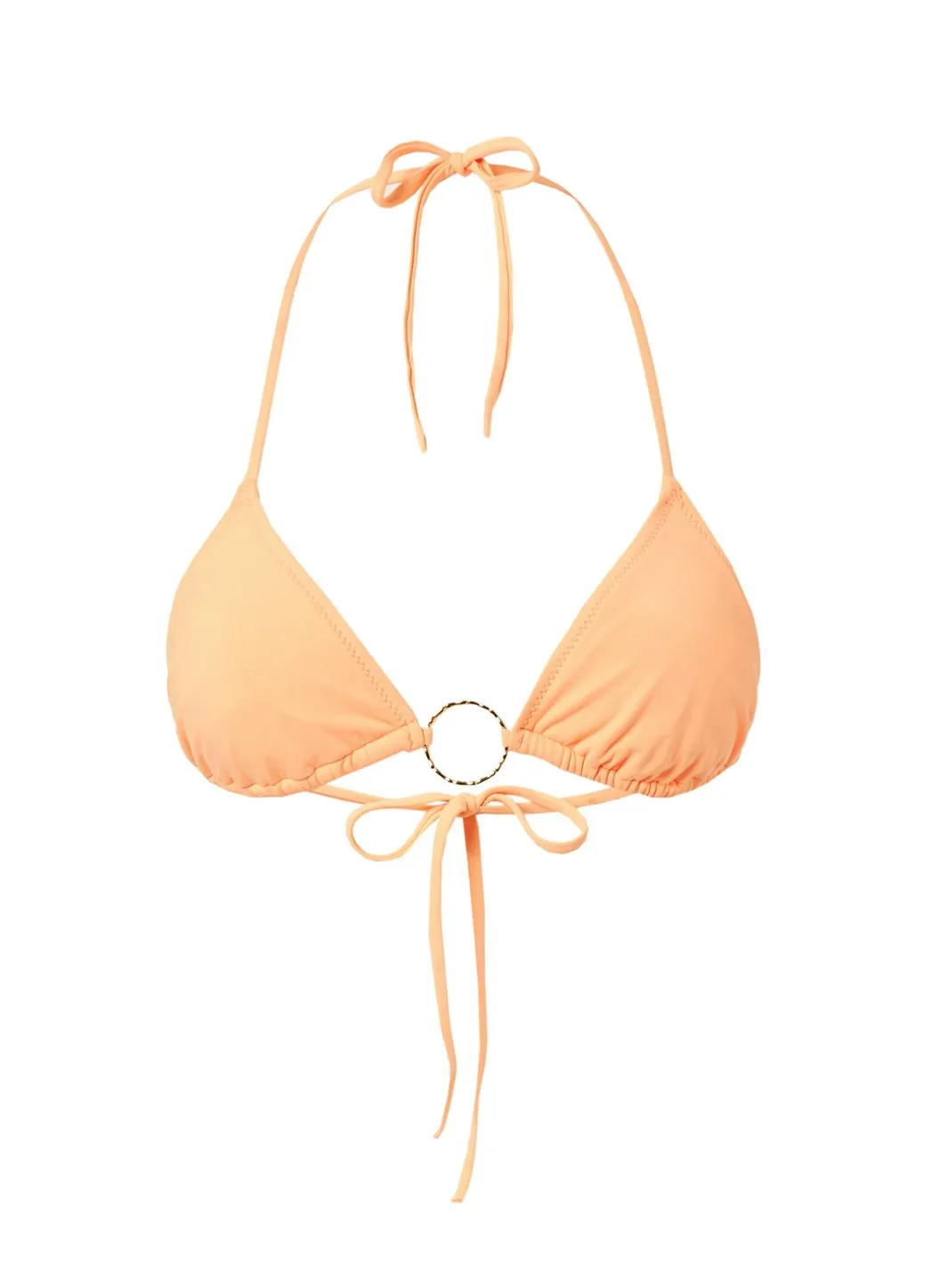 Miami Mango Triangle Ring Bikini Top sold by Melissa Odabash