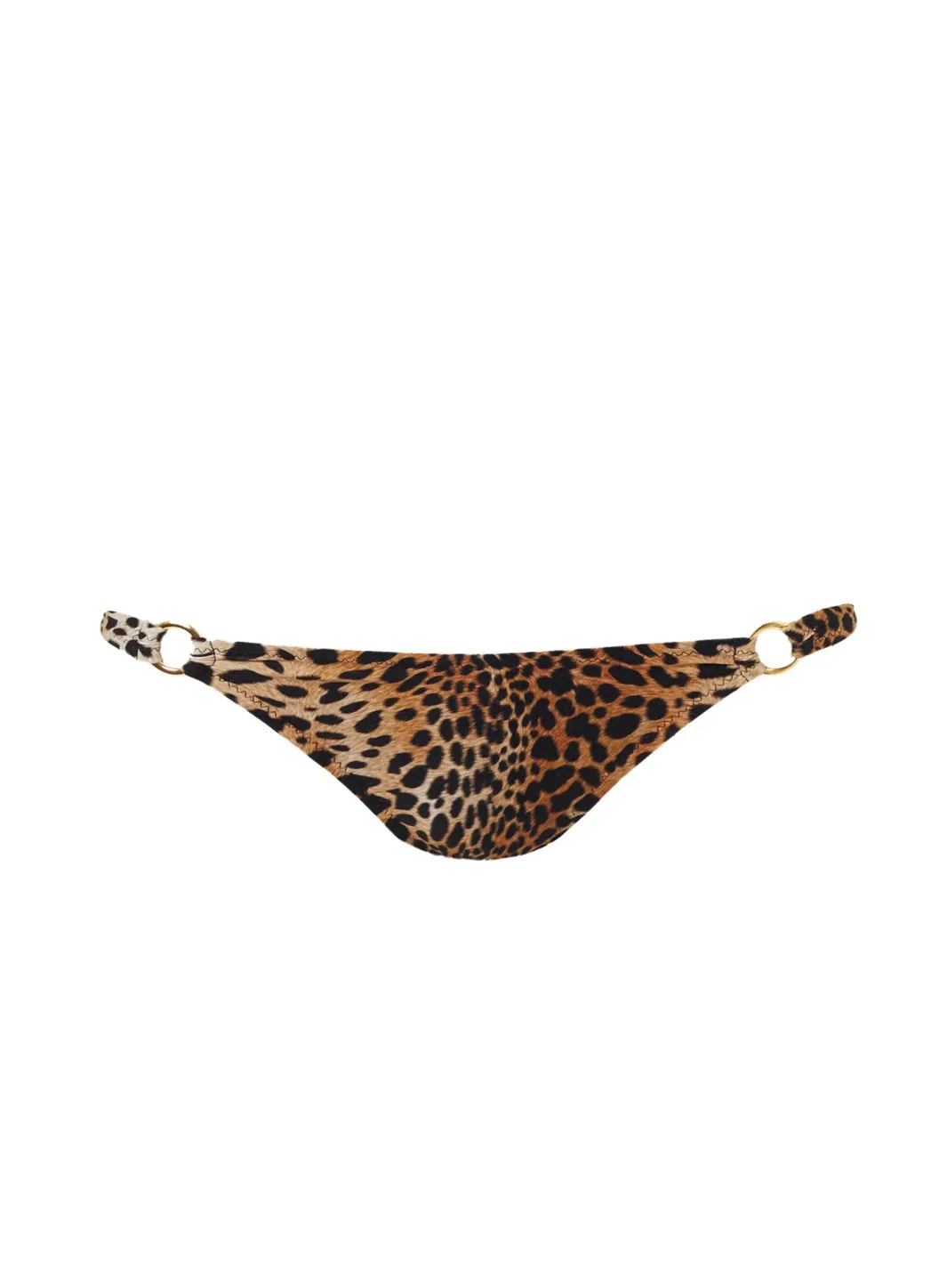 Montenegro Cheetah Bralette Ring Bikini Bottom sold by Melissa Odabash
