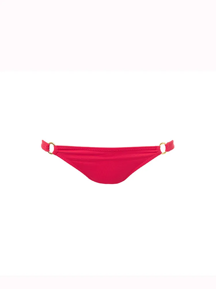 Montengro Red Bralette Ring Bikini Bottom sold by Melissa Odabash