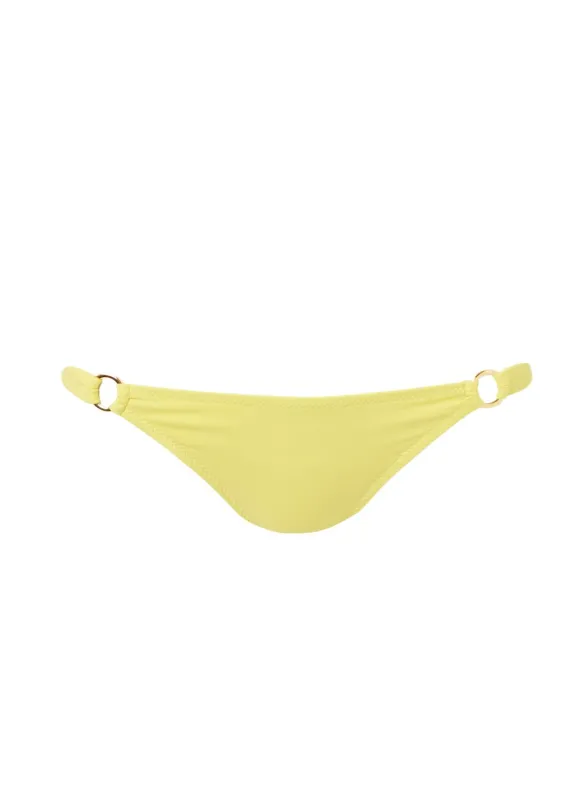 Montenegro Yellow Bralette Ring Bikini Bottom made by Melissa Odabash