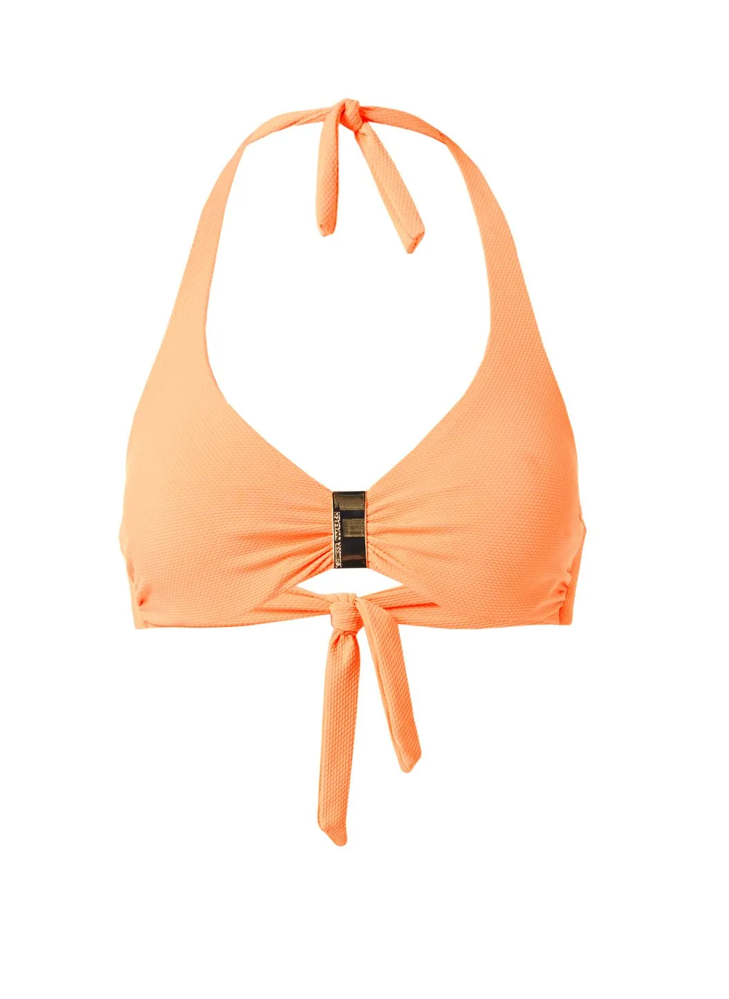 Provence Mango Pique Halterneck Supportive Bikini Top sold by Melissa Odabash