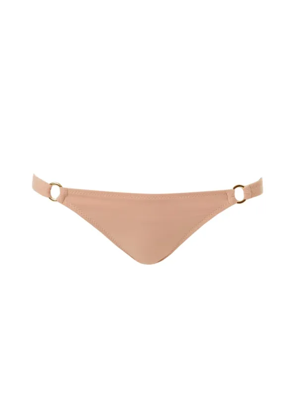 Montenegro Tan Bralette Ring Bikini Bottom made by Melissa Odabash