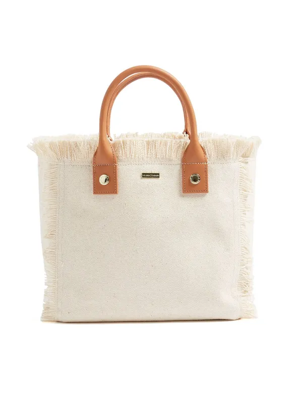 Porto Cervo Mini Beach Tote Beige made by Melissa Odabash
