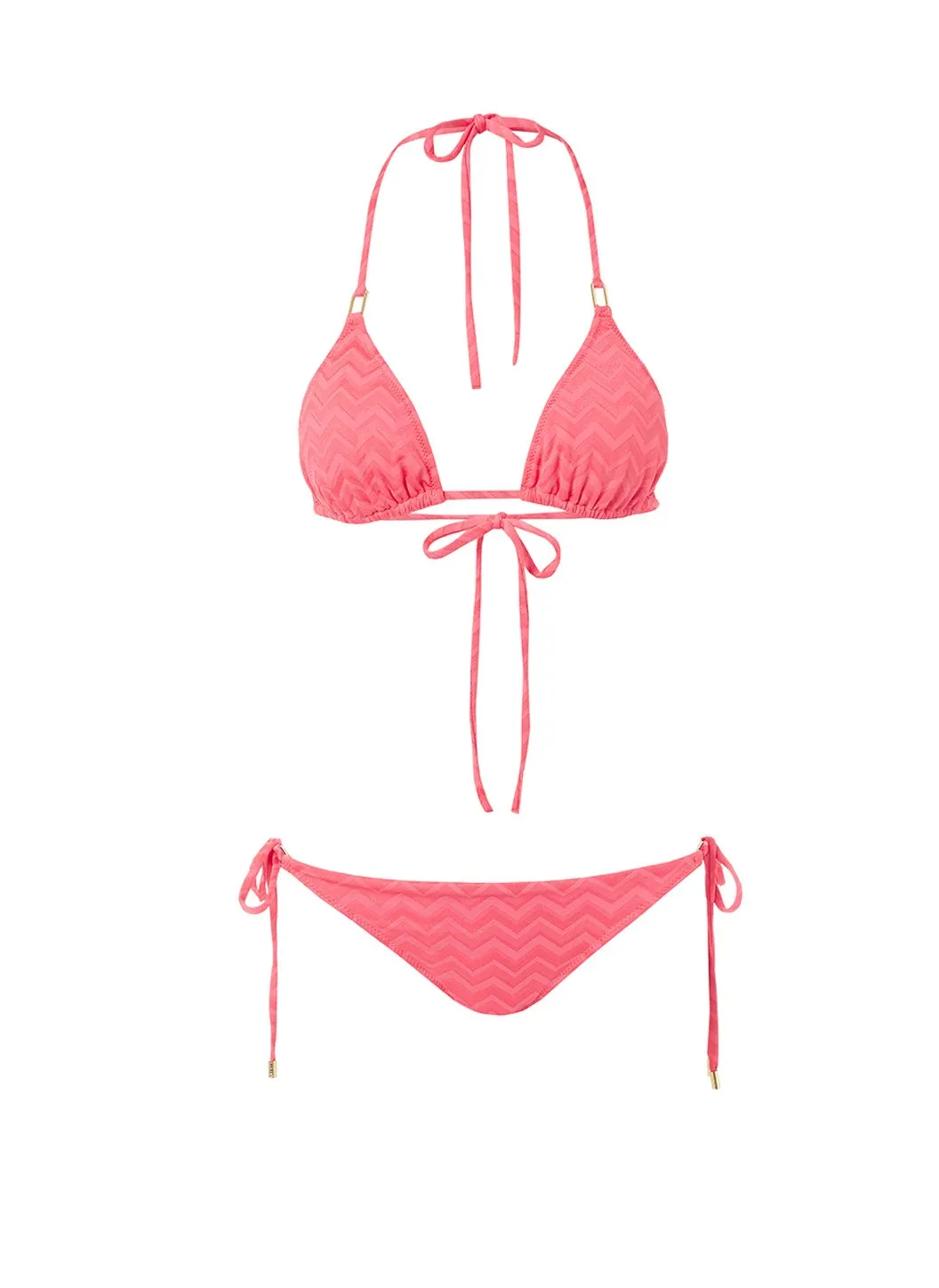 Cancun Coral Wave Classic Triangle Bikini sold by Melissa Odabash