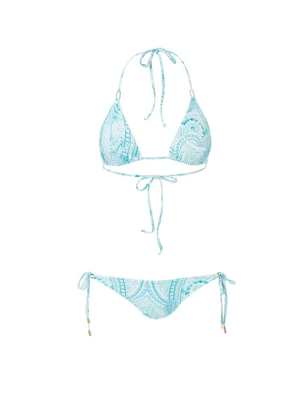 Cancun Paisley Classic Triangle Bikini made by Melissa Odabash