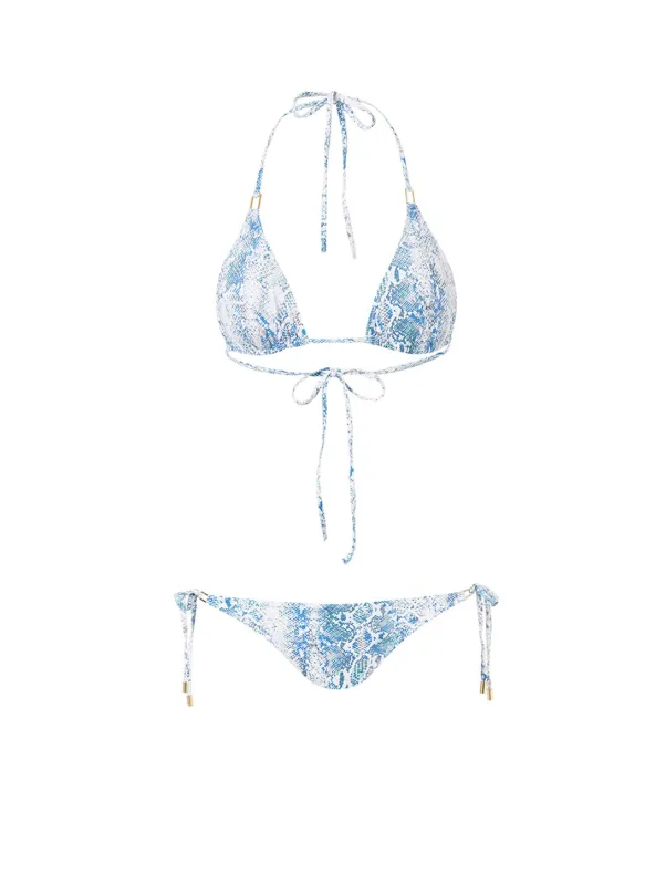 Cancun Serpente Classic Triangle Bikini made by Melissa Odabash