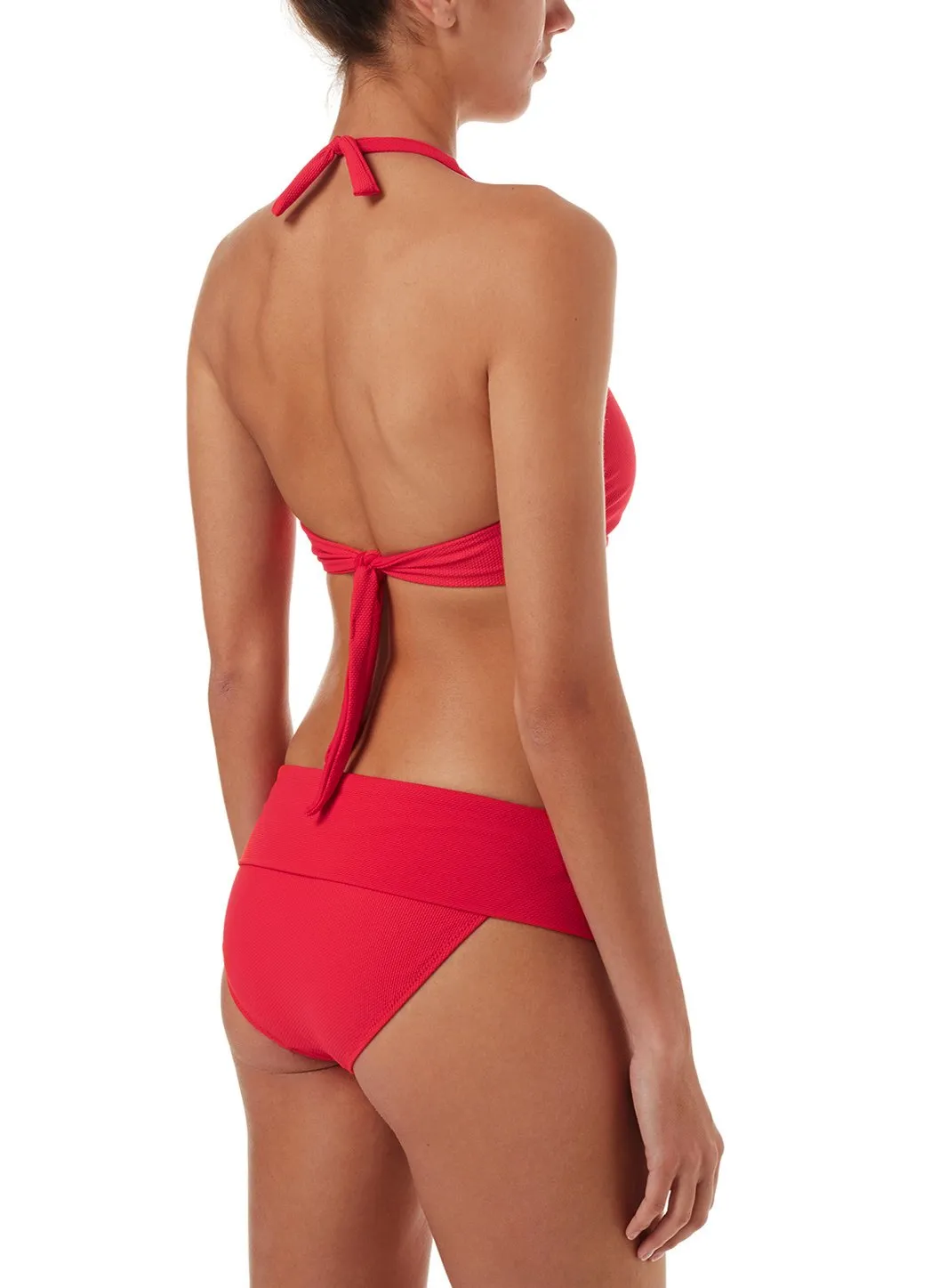 Provence Red Pique Halterneck Supportive Bikini sold by Melissa Odabash product image thumbnail 4