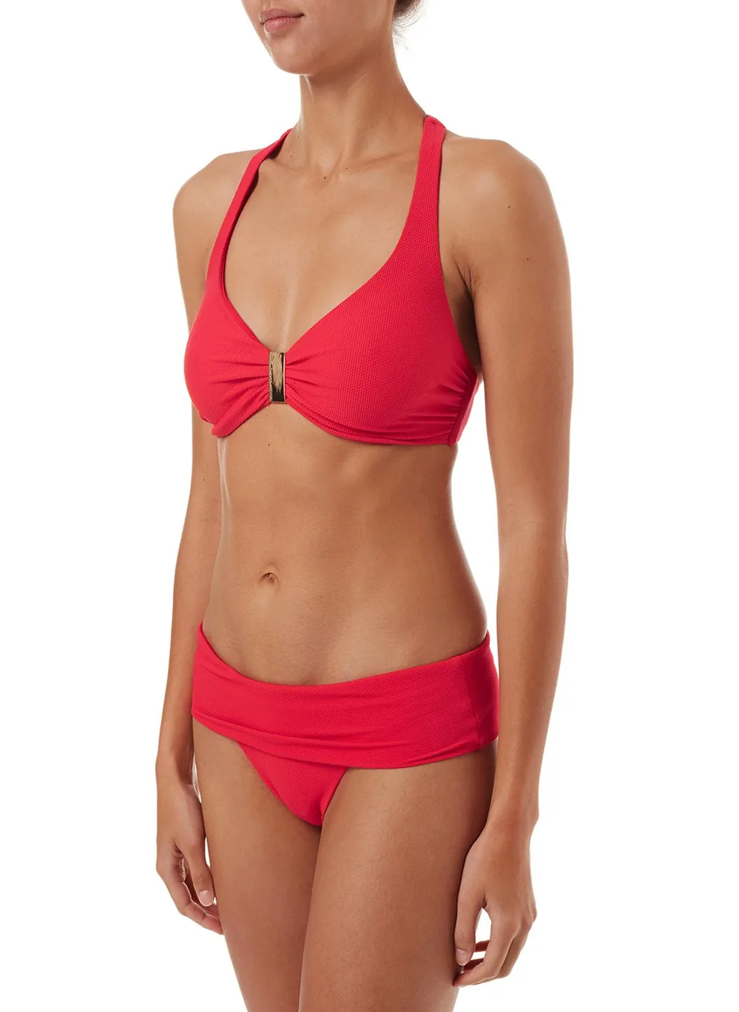 Provence Red Pique Halterneck Supportive Bikini sold by Melissa Odabash product image thumbnail 3