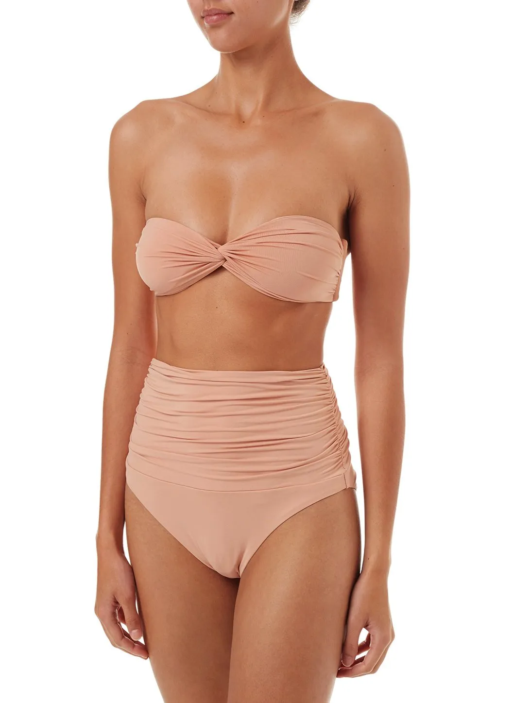Lyon Tan High Waisted Bandeau Bikini sold by Melissa Odabash product image thumbnail 4
