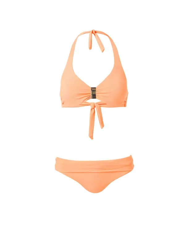 Provence Mango Pique Halterneck Supportive Bikini made by Melissa Odabash