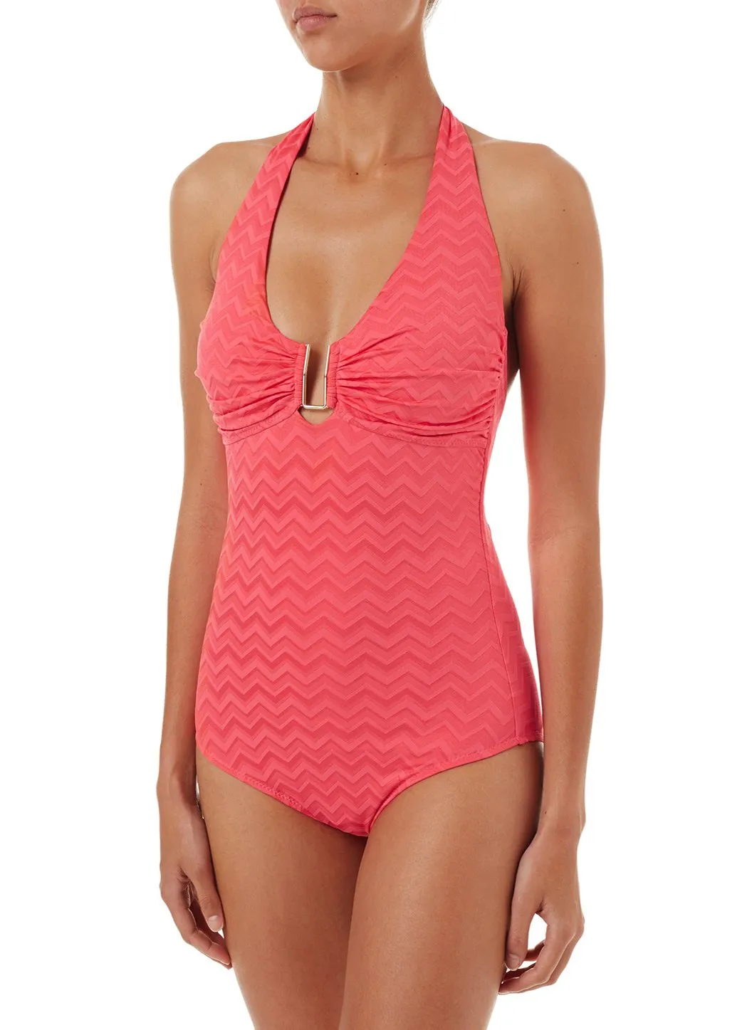 Tampa Coral Wave Halterneck U-Trim Swimsuit sold by Melissa Odabash product image thumbnail 3