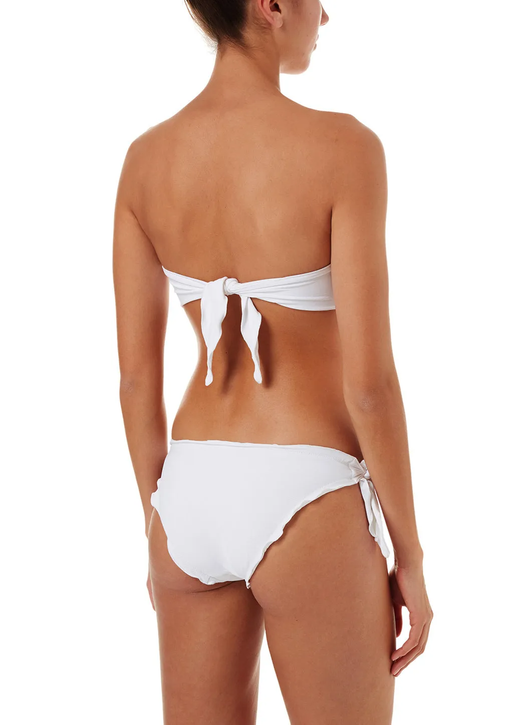 St Martin White Ribbed Popper Bikini sold by Melissa Odabash product image thumbnail 3