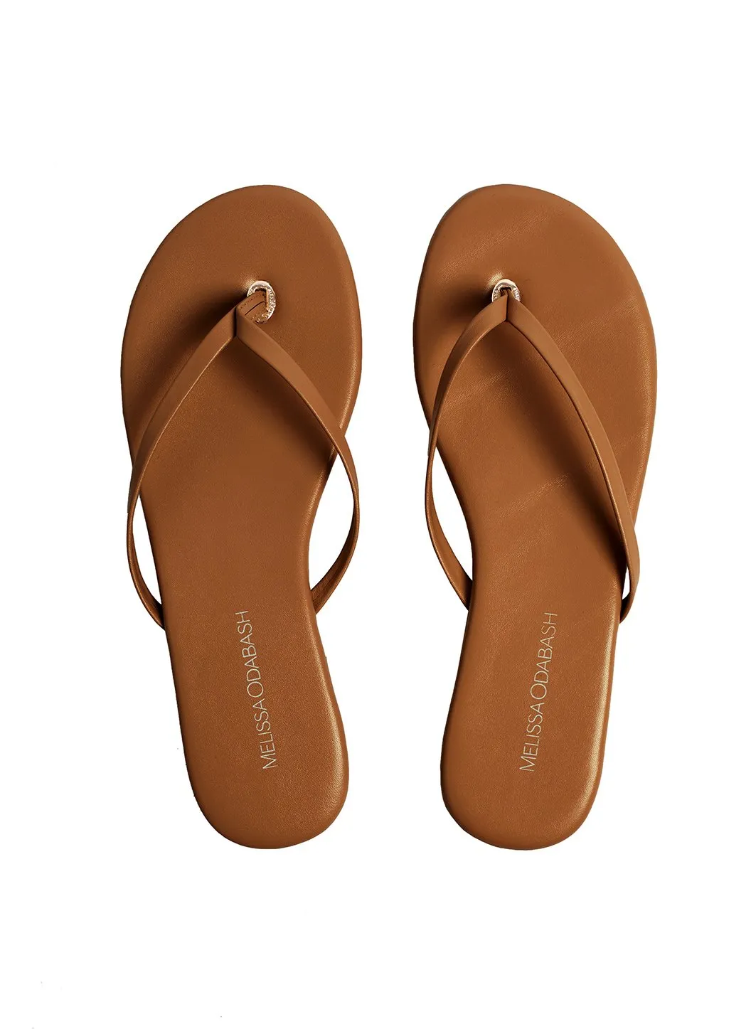 Leather Flip Flops Tan sold by Melissa Odabash