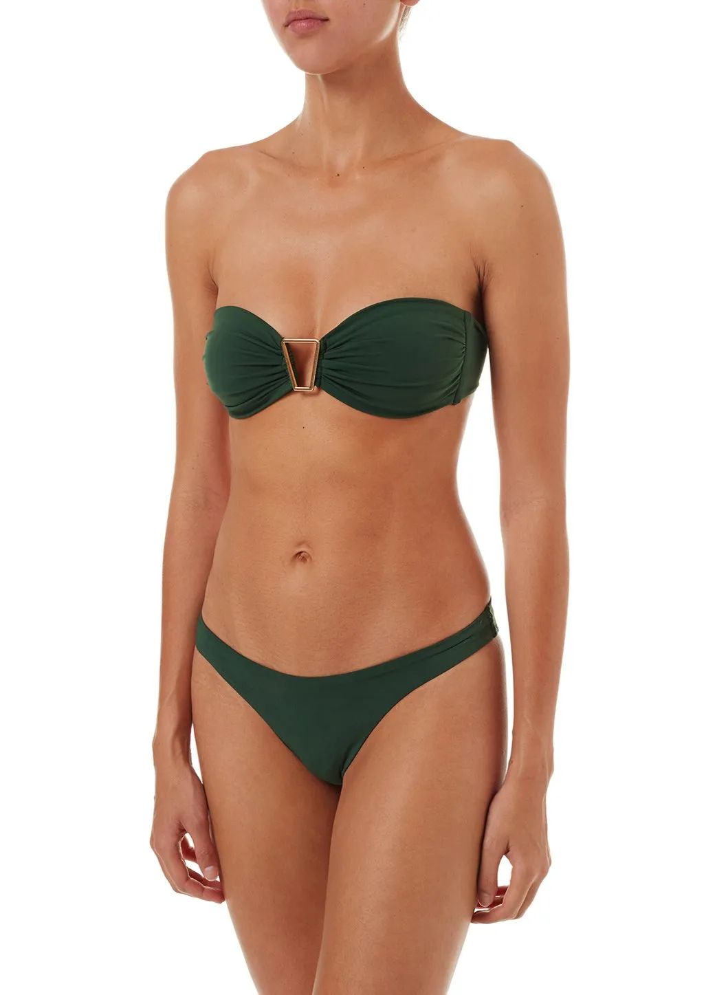 Barcelona Forest Bandeau Triangle Trim Bikini sold by Melissa Odabash product image thumbnail 5