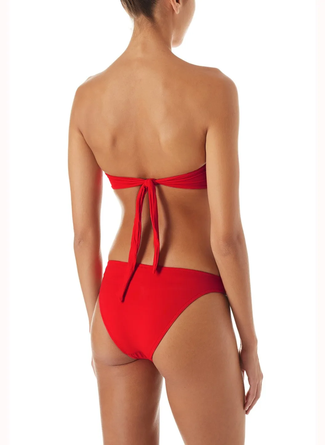 Exclusive Barcelona Red Bandeau Triangle Trim Bikini sold by Melissa Odabash product image thumbnail 3