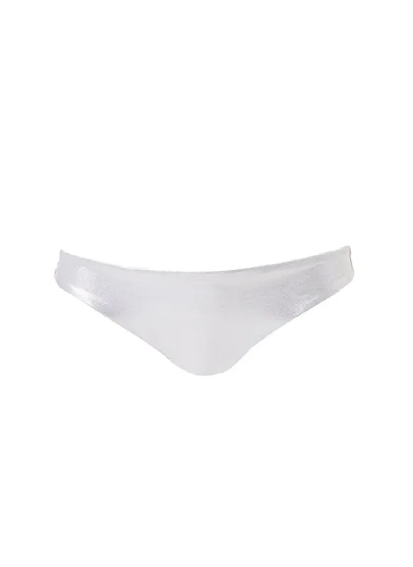 Look 21 Bottom Seamless Bandeau Bikini Silver made by Melissa Odabash