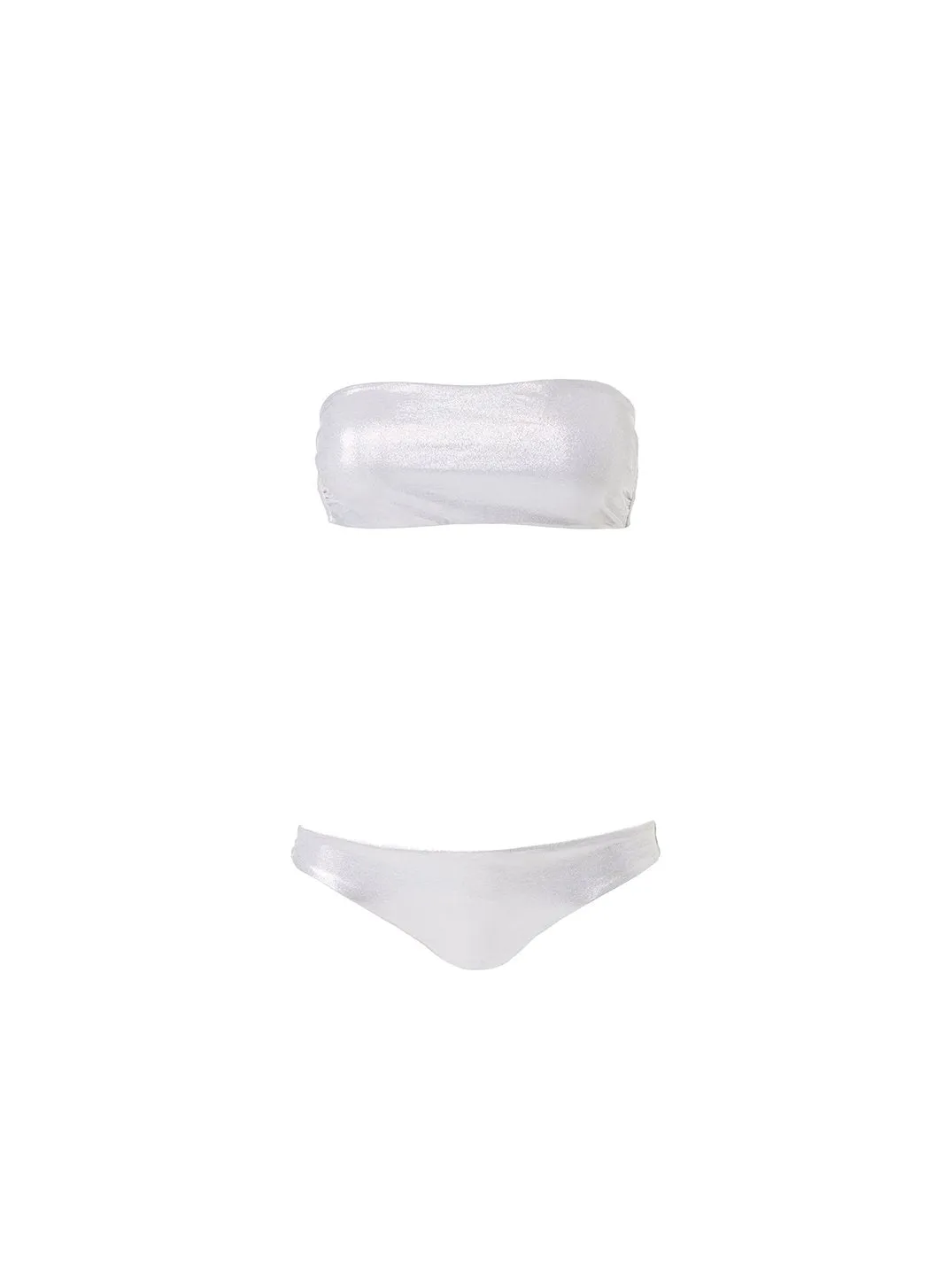 Look 21 Seamless Bandeau Bikini Silver sold by Melissa Odabash product image thumbnail 2