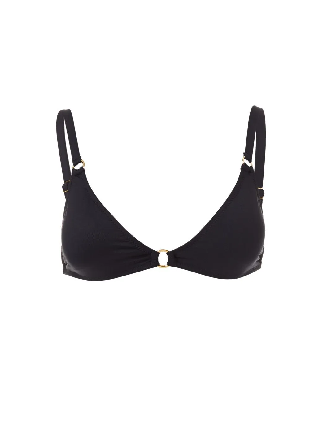 Montenegro Black Bralette Ring Bikini Top sold by Melissa Odabash