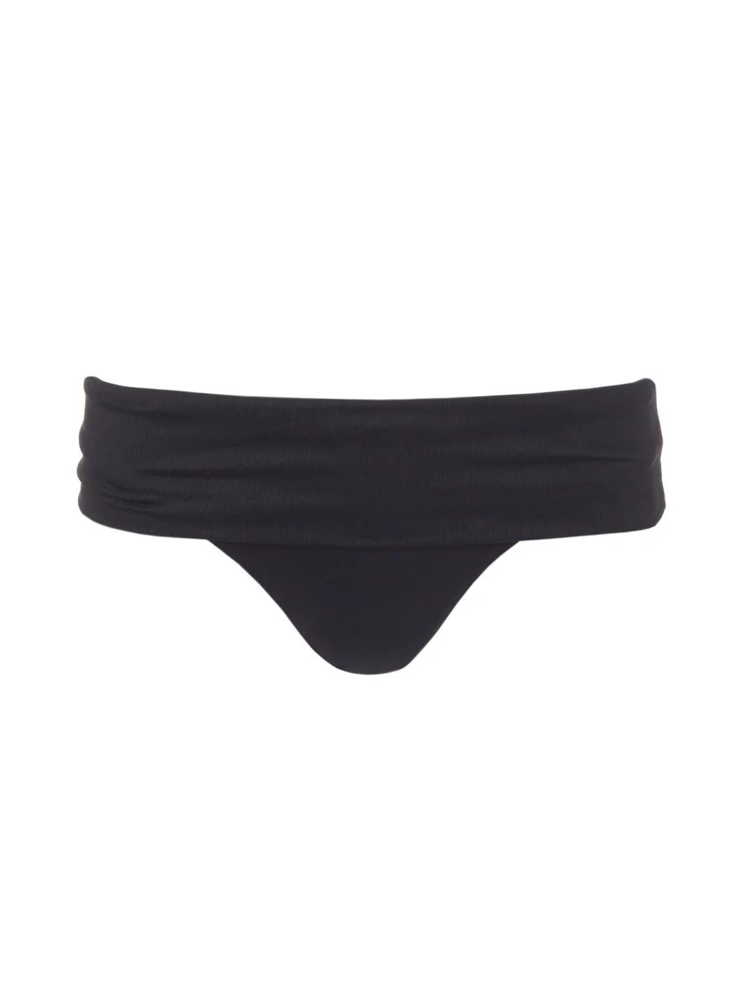 Brussels Black Halterneck Ring Supportive Bikini Bottom sold by Melissa Odabash