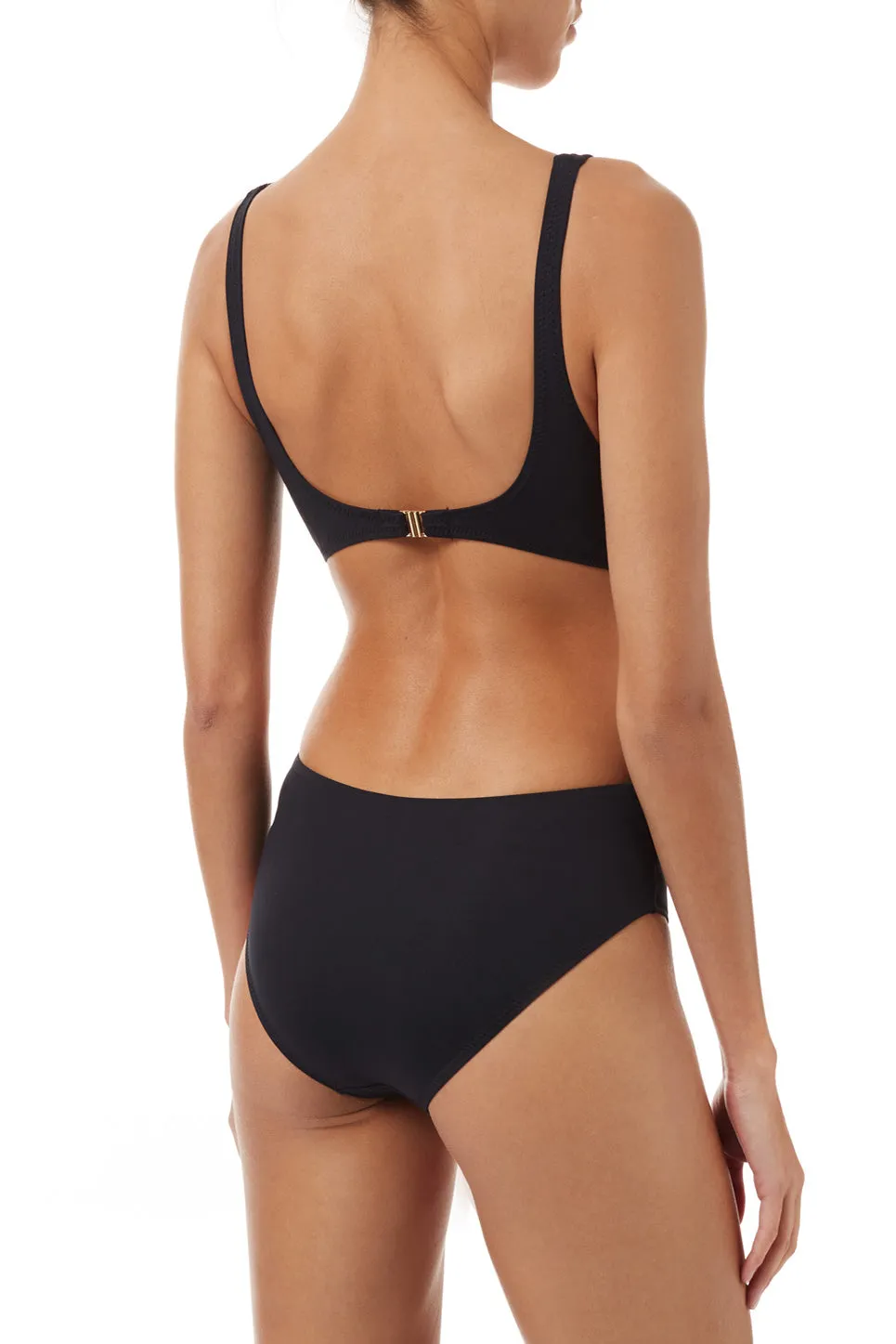 Delmar Black Over The Shoulder V-Neck Cut Out Swimsuit sold by Melissa Odabash product image thumbnail 4
