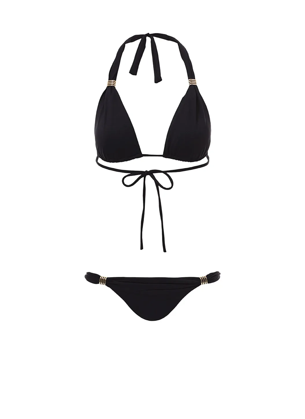 Grenada Black Adjustable Halterneck Bikini sold by Melissa Odabash
