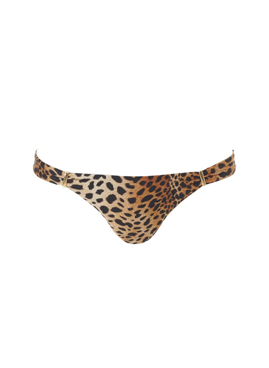 Martinique Cheetah Bandeau Padded Twist Bikini Bottom sold by Melissa Odabash