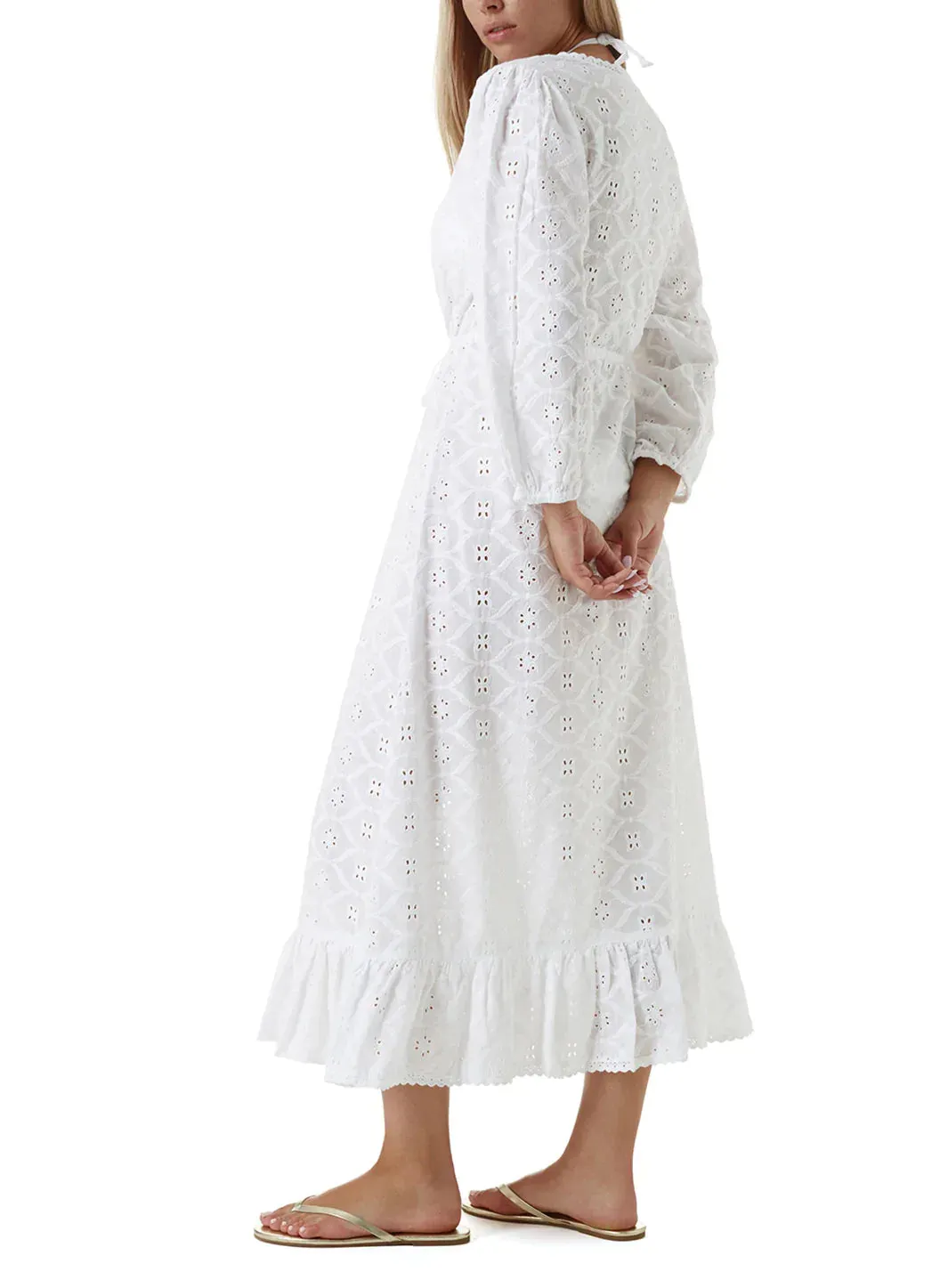 Avery White Diamond Kaftan sold by Melissa Odabash product image thumbnail 4