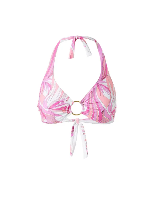 Brussels Orchid Bikini Top sold by Melissa Odabash