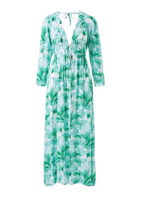 Farrah Palm Kaftan made by Melissa Odabash