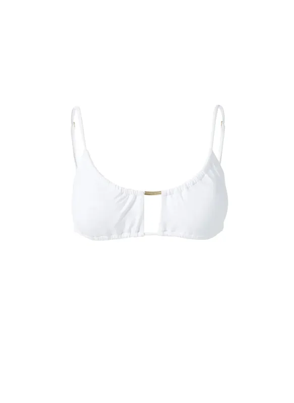 France White Bikini Top sold by Melissa Odabash