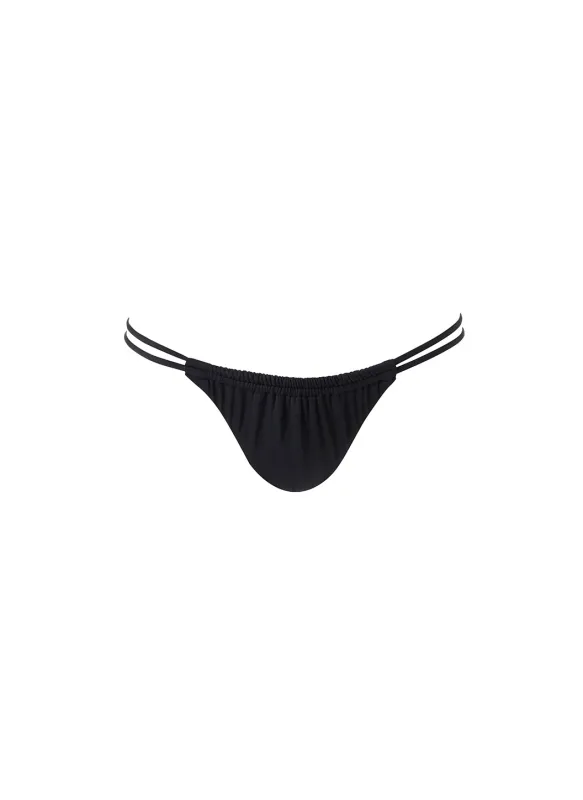 Luxor Black Bikini Bottom made by Melissa Odabash