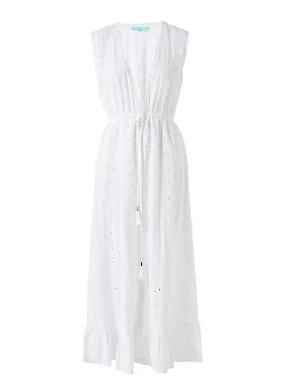 Tessa White Floral  Kaftan made by Melissa Odabash