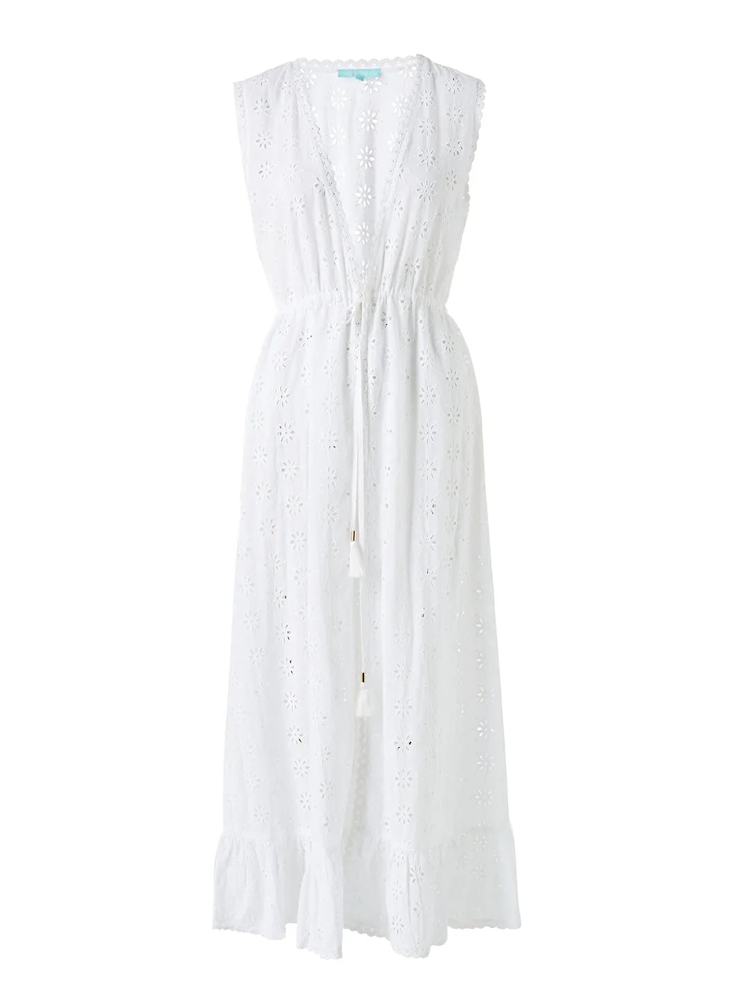 Tessa White Floral Kaftan sold by Melissa Odabash