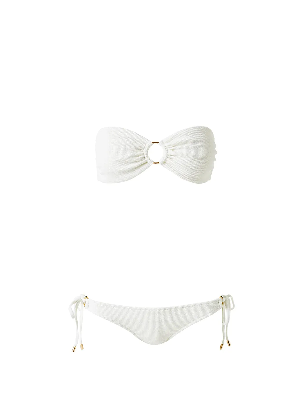 Tortola White Ridges Bikini Bottom sold by Melissa Odabash product image thumbnail 2